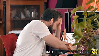 Mature4k. mature red haired craved a strong climax and controlled to make it real