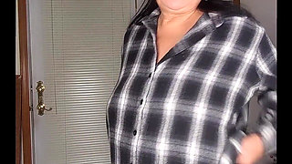 Masturbating My Hairy Pussy and Ass While Having an Orgasm Changing Out of My Clothes Into My Nightie