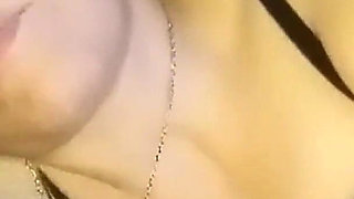 Masturbating with a Massager and Swallowing Cum