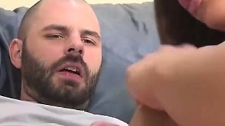 Brunette babe fucked hard on casting