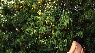 Nude teen cools herself down in the pool