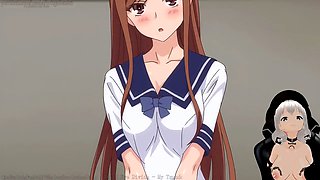 Anal creampie, anime hentai, cum overflow