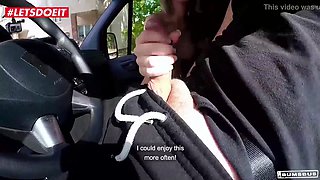 Lia Louise gets seduced in parking lot ride & fucks hard in van
