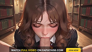 Hermione Granger Was Getting Bored in the Library When Harry Potter Arrived with His Wand in an Ai Porn Adaptation