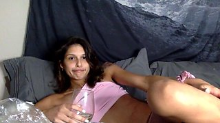 Jessy funny amateur teen brunette toying