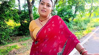 Hotty_ragini's Horny Desi Bhabhi Gets Creampie Fuck in Jungle After Lift – Hindi Sex Video