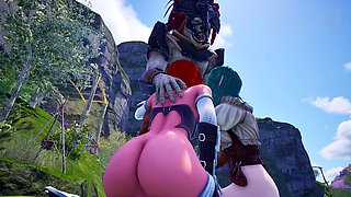 Hentai anime, medieval fantasy, 3 dimensional