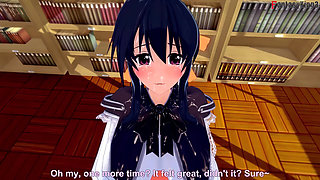 Akeno Gives Me a Blowjob in a Public Library - Dxd Ntr Madness Series