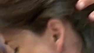 Busty MILF gets screwed by few hard cocks