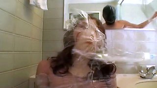 Femdom fetish mistresses fuck bdsm loser with strapon