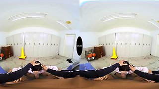 Asian horny teen VR sex