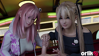 Honoka & Marie Rose - Group Sex 3D Animation - Tight Pussies & Cumshot (dead or Alive)