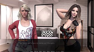 Huge 3D animated manhood in action