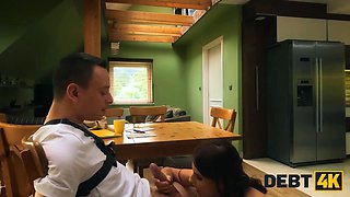 Debt4k. she didn't hope to have so much fun with a collector