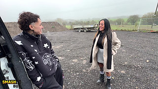 Rough Lesbian Smash Bus Pickup