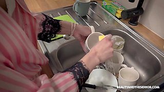 Gorgeous teen and chubby old man smutty sex clip