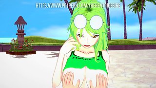 Intense lovemaking with Monet from One Piece in steamy anime scene