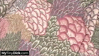 Brittany and Melissia are eager to suck his small cock at once