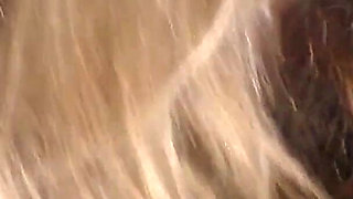 Melody and Kimberly in a hairjob threesome