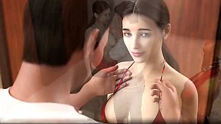 Animated young lesbian adventures with 3D wife Rola Takizawa