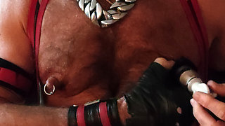 Nipple Muping While Smoking Gar