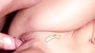 Blowjob sex with dollish Gwen Diamond and Van Damage from Titopia