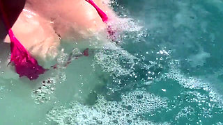 Artemisia Love Showing Her Perfect Tits in a Micro Bikini Underwater