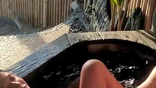 Fuck Young Couple Outdoor Veranda