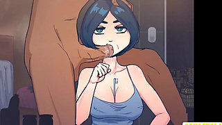 Short Haired Girl Gets Face Fucked When Time Is Stopped HD