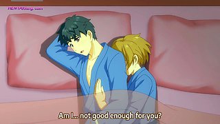 Hentai hubby makes new wife squirt hard all over hotel bed