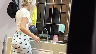 Teen stepsis lets him touch her wet pussy pov