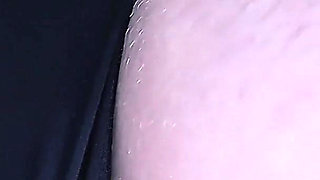 Stranger Cums Hard Inside Her Panties Under Skirt on Subway Train