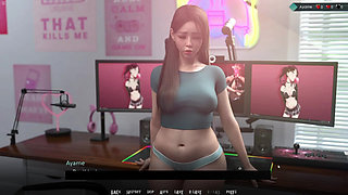 Hiro Caught Japanese Stepsister Ass Video In Computer