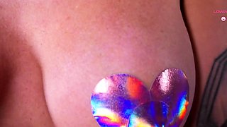 Beautiful blonde nanny and big boobed blonde MILF get pumped