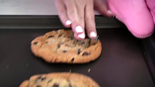 Hot brunette gives a great pov handjob in the car