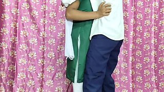 Desi School Girl Fucks Stepbrother on Rakshabandhan - Homemade Indian Sex with Puja