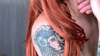 Great Big Boobs On Masturbating Redhead