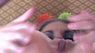 Girl and a man have hardcore anal sex blowjob fuck