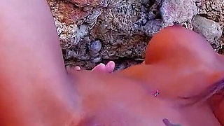 Horny Teen Fayna Ass Fucked by Step Dad on the Beach