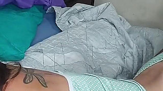 Step Sister Leaves Her Bedroom Door Open and Stays in Her Tight Pajamas