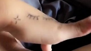 Big boobed Memphis masturbates in a bodystocking