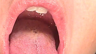 Up Close Gummy Bear Eating: Mouth Fetish