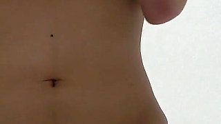 Girls Only Apartment in Japan, a Room Where Nice Body and Big Tits Girl Seduces While Do Fitness Training in Micro Thong Bikini