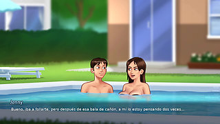 fast fucking my stepsister without anyone seeing us -Summertime saga