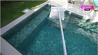 Cheating On My Husband With The Cleaning Service, This Guy Fucked Me So Damn Good And Came All Over My Face