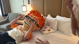 I shared a hotel room with tattooed Lilith Grace and turned it into hard doggystyle and cum licking fun
