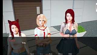 Uncensored sex game walkthrough featuring a curvy tattooed babe in 3D