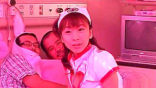 Karen Ichinose, wild Asian nurse gets teen 18+ pussy fingered