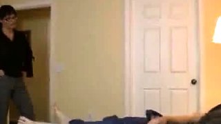 Sexy MILF Angie Niore loves it when Joey gets out of line,