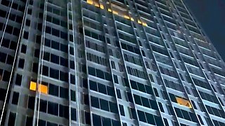 Amateur hottie fucked outdoor in public